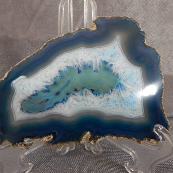 Set of Polished Brazilian Agate Slices - Picture 4 of 9